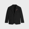 Getailleerd jasje van wollen gabardine