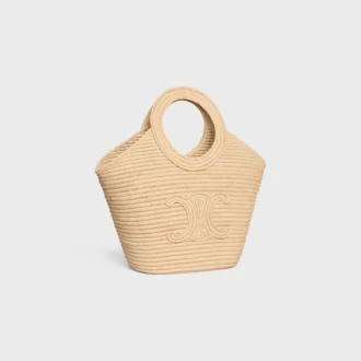 Gevlochten panier van raffia