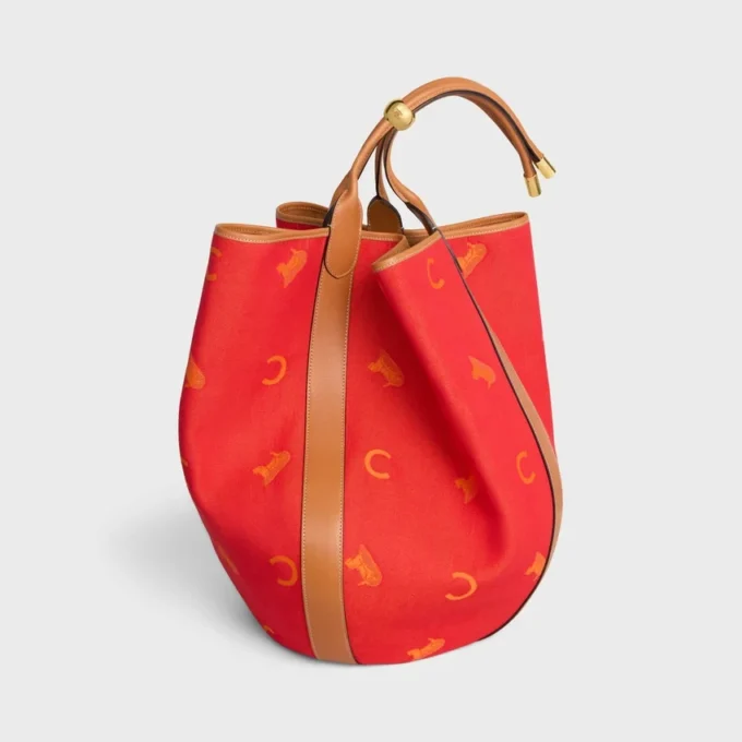 Grote Drop Bucket Bag van Jacquard C Sulky-textiel