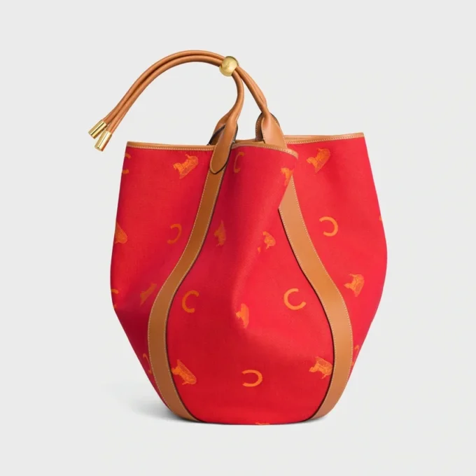 Grote Drop Bucket Bag van Jacquard C Sulky-textiel