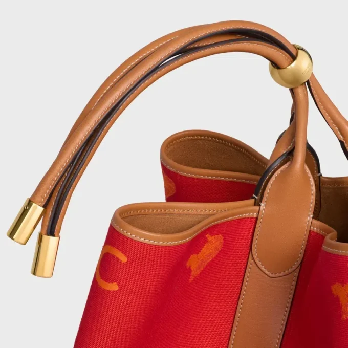 Grote Drop Bucket Bag van Jacquard C Sulky-textiel