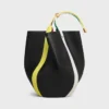 Grote Drop Bucket-tas van glad kalfsleer