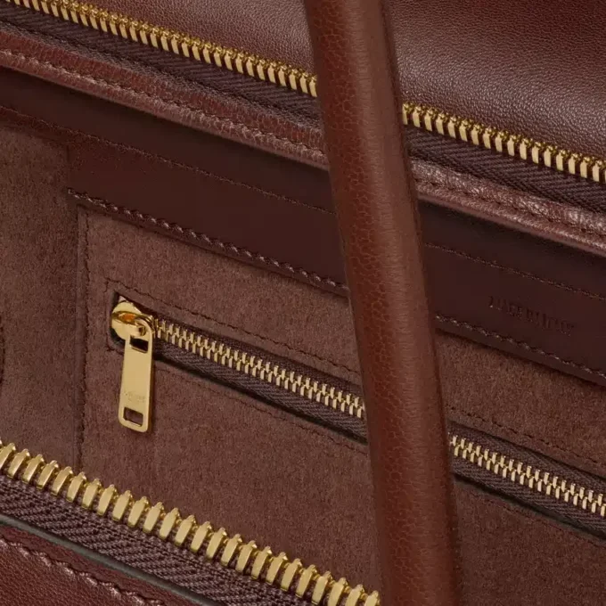 Grote Luggage van soepel, glanzend lamsleer