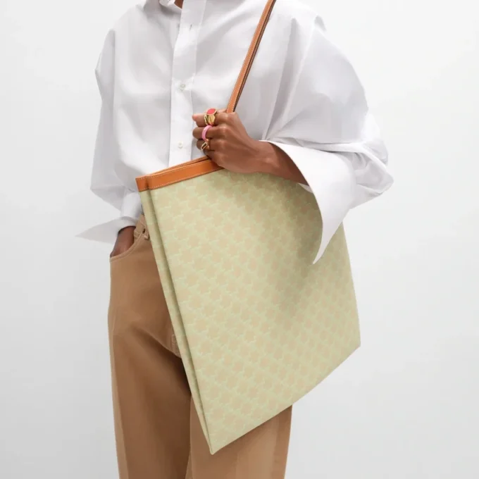 Grote platte shopper van Triomphe Canvas