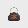 Half Moon-tas van Triomphe Canvas en kalfsleer