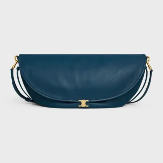 Halfmoon Soft Triomphe-tas van soepel, glanzend lamsleer
