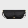 Halfmoon Soft Triomphe-tas van soepel, glanzend lamsleer