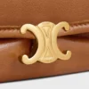 Halfmoon Soft Triomphe-tas van soepel, glanzend lamsleer