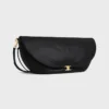 Halfmoon Soft Triomphe-tas van soepel, glanzend lamsleer