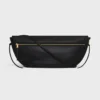 Halfmoon Soft Triomphe-tas van soepel, glanzend lamsleer