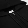 Hoodie met ritssluiting van katoenfleece