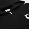 Hoodie met ritssluiting van katoenfleece
