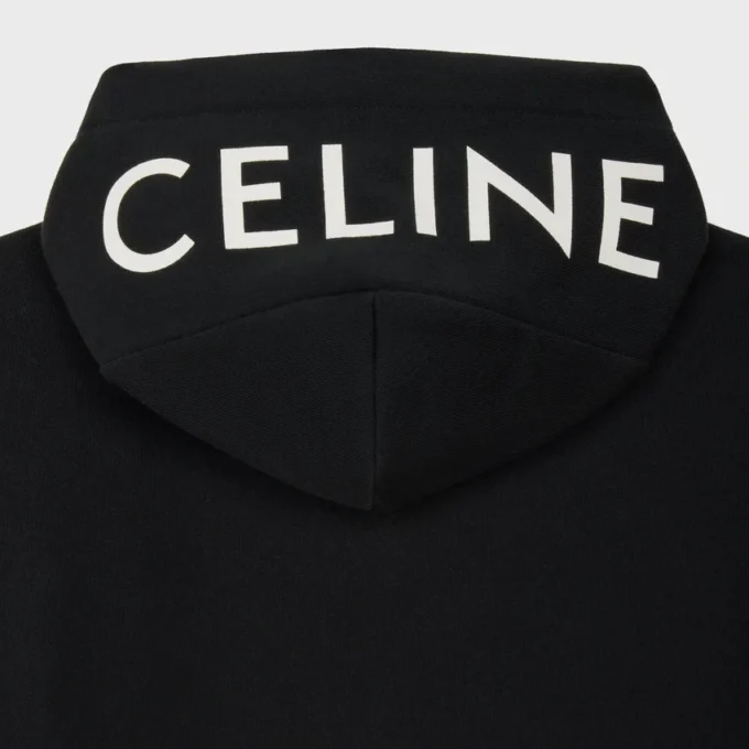 Hoodie met ritssluiting van katoenfleece