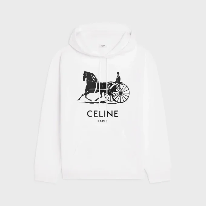 Hoodie van katoenfleece