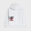 Hoodie van katoenfleece