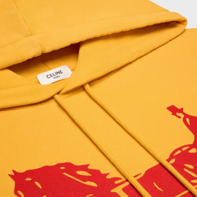 Hoodie van katoenfleece