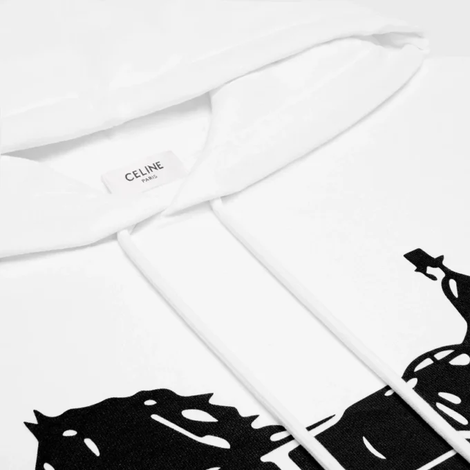 Hoodie van katoenfleece
