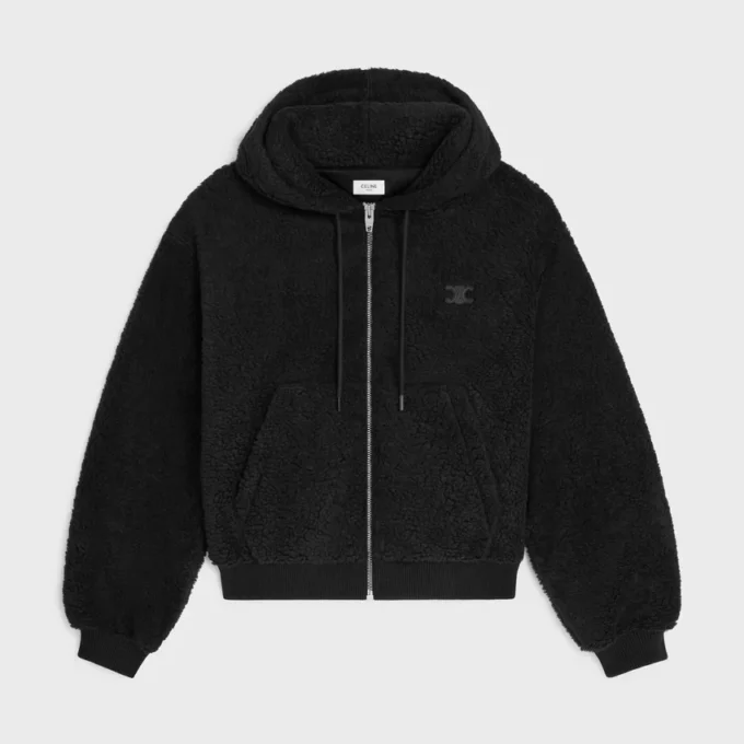 Jas met capuchon van polar fleece