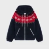 Jas met capuchon van Triomphe Fair Isle-fleece