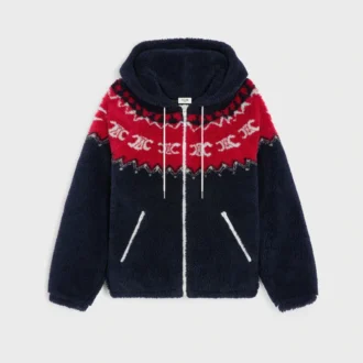 Jas met capuchon van Triomphe Fair Isle-fleece