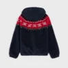 Jas met capuchon van Triomphe Fair Isle-fleece