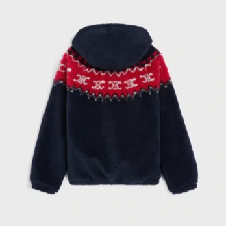 Jas met capuchon van Triomphe Fair Isle-fleece