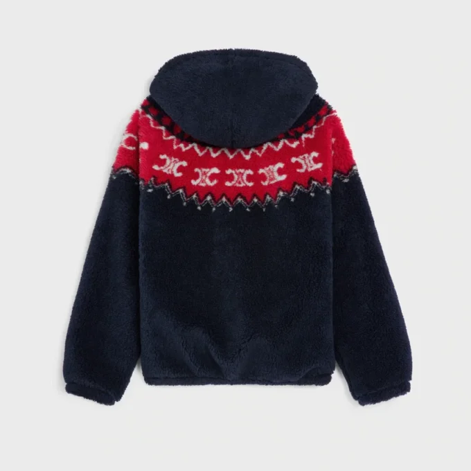 Jas met capuchon van Triomphe Fair Isle-fleece