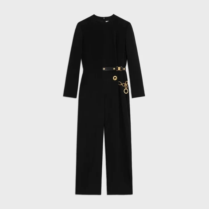 Jumpsuit van acetaatzijde Jumpsuit van acetaatzijde