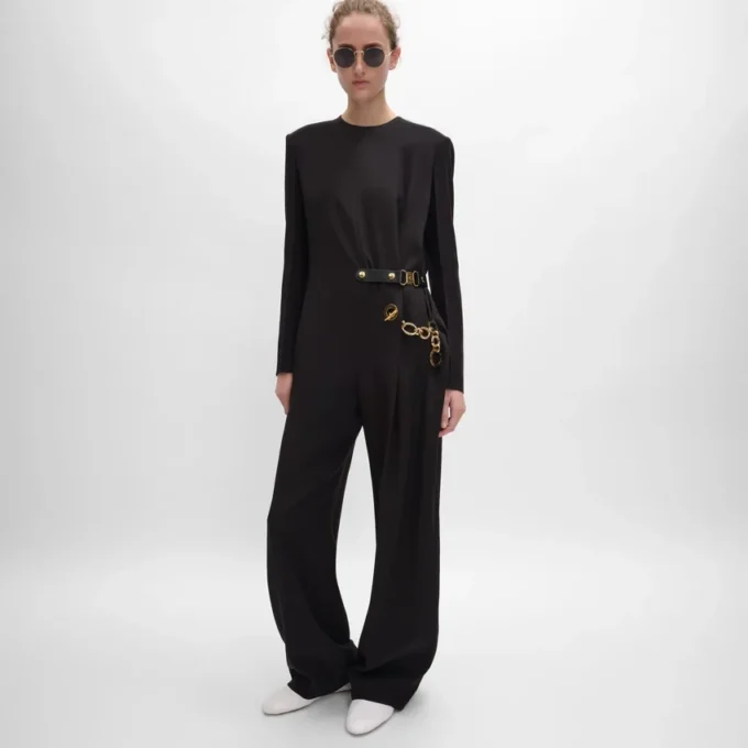 Jumpsuit van acetaatzijde Jumpsuit van acetaatzijde