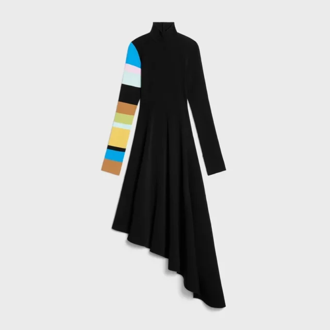 Jurk van dubbelzijdige viscose