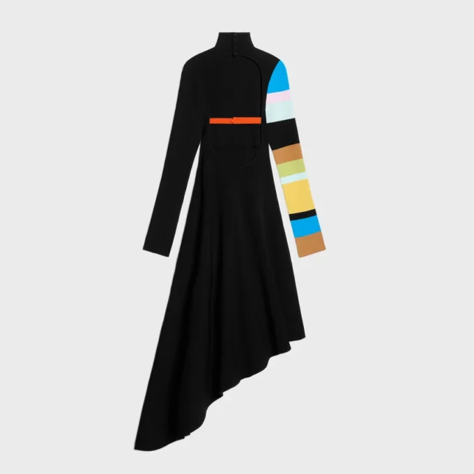 Jurk van dubbelzijdige viscose
