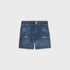 Kitty-short van donker Union Wash-denim