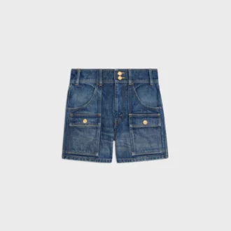 Kitty-short van donker Union Wash-denim