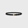 Kleine 18 mm Triomphe-riem met strass in Taurillon-leer