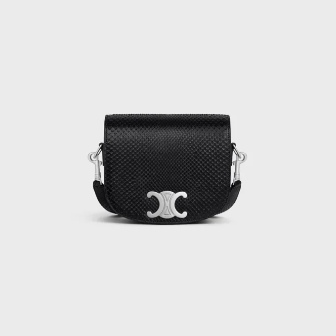 Kleine Besace Strap Triomphe in python
