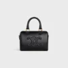 Kleine Boston-tas van glad kalfsleer