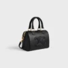 Kleine Boston-tas van glad kalfsleer