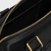 Kleine Boston-tas van glad kalfsleer