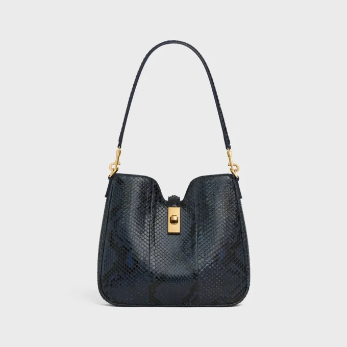 Kleine Camille 16 zachte tas van pythonleer