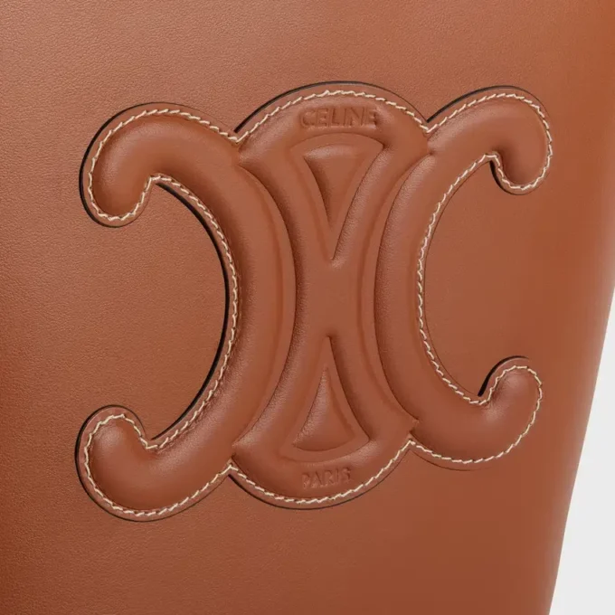 Kleine Cuir Triomphe-tas in glad kalfsleer