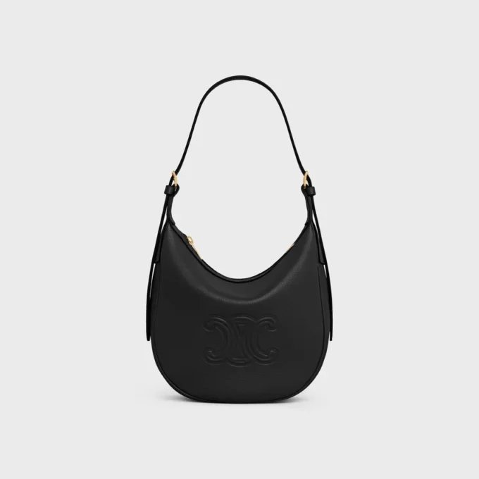 Kleine HeloïSe-tas van soepel generfd kalfsleer