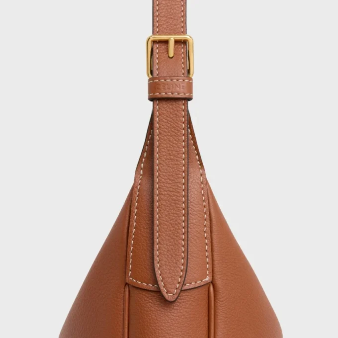 Kleine HeloïSe-tas van soepel generfd kalfsleer