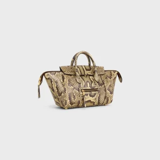 Kleine Luggage van pythonleer