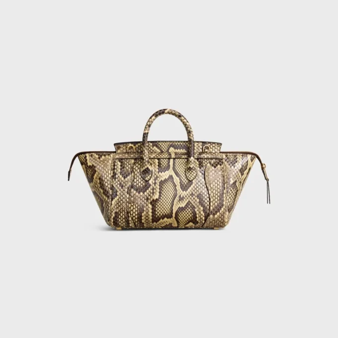 Kleine Luggage van pythonleer