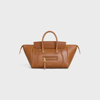 Kleine Luggage van soepel, glanzend lamsleer