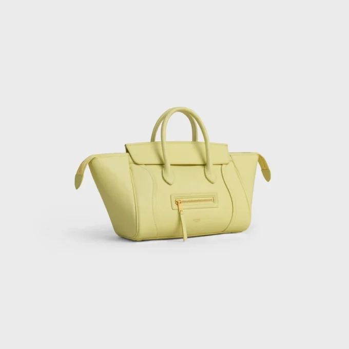 Kleine Luggage van soepel, glanzend lamsleer
