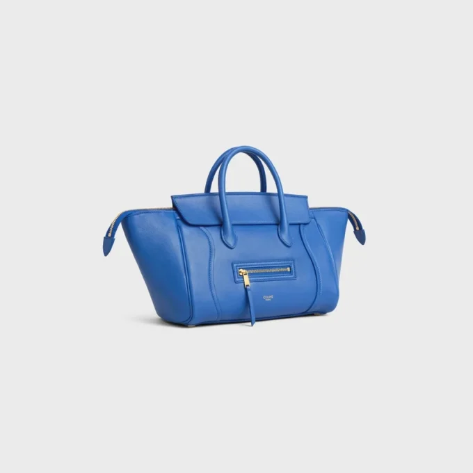 Kleine Luggage van soepel, glanzend lamsleer