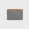 Kleine tas met riem Cuir Triomphe in Jacquard Triomphe All Over