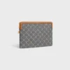 Kleine tas met riem Cuir Triomphe in Jacquard Triomphe All Over