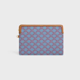 Kleine tas met riem Cuir Triomphe van textiel met Triomphe-motief